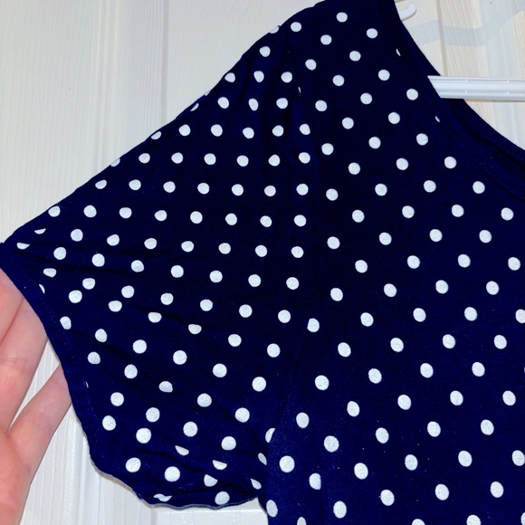 RETRO 1950’s POLKA DOT CREW NECK SWING DRESS - Picture 3 of 3